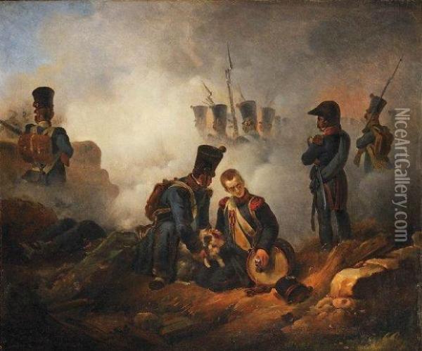 le Tambour Et Le Chien Du Regiment  Oil Painting - Horace Vernet