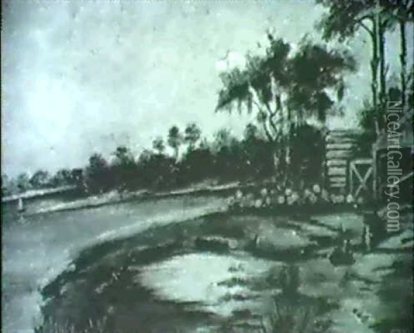 Back Bay, Biloxi Oil Painting - Marshall Joseph Smith Jr.