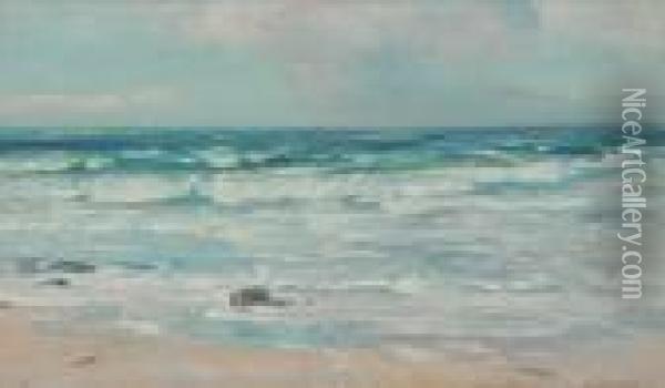 Summer Surf Oil Painting - John Campbell Mitchell