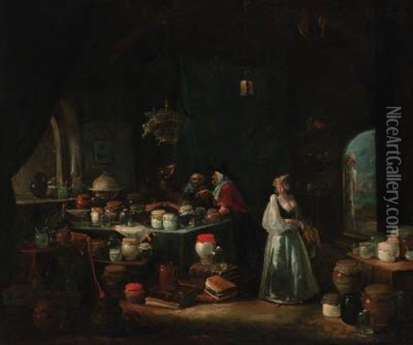 The Quack Doctor Oil Painting - Egbert Jaspersz. van, the Elder Heemskerck