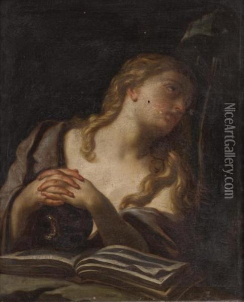 La Maddalena Penitente Oil Painting - Francesco Trevisani