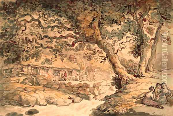 The brook Oil Painting - Thomas Rowlandson