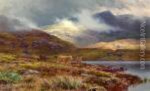Hills At Lochgoilhead Oil Painting - Louis Bosworth Hurt