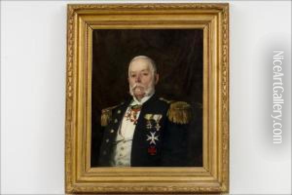Sotilaallinen Muotokuva - Militart Portratt. Oil Painting - Anna Nordgren