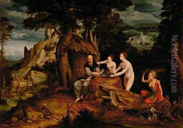 The Temptation of St Anthony Oil Painting - Cornelis Massys