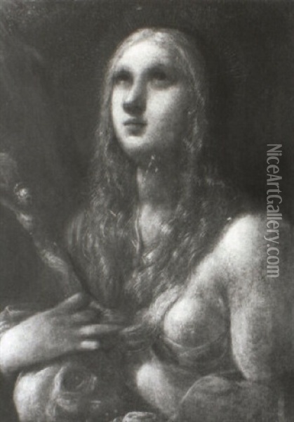 The Penitent Magdalen Oil Painting - Giulio Cesare Procaccini