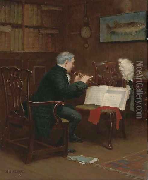 The rehearsal Oil Painting - John Arthur Lomax