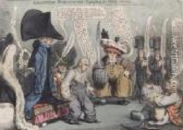 Substitutes, 
Equiping For Public Service Oil Painting - James Gillray