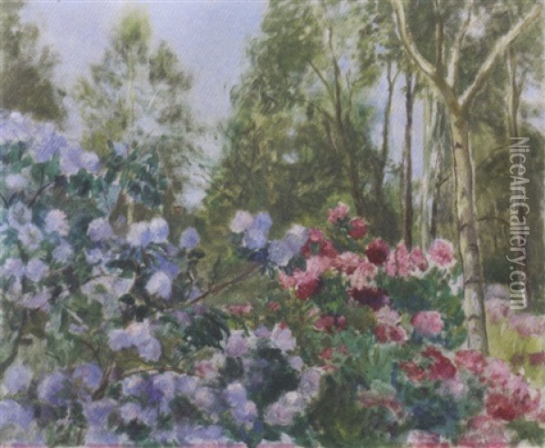 Le Jardin Oil Painting - Paule Gobillard