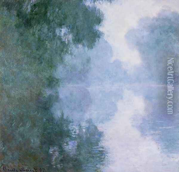 Arm Of The Seine Near Giverny In The Fog2 Oil Painting - Claude Oscar Monet