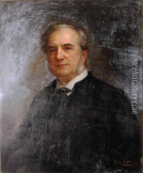 'portrait Of James Charles Hayne (1828- Oil Painting - William Carter