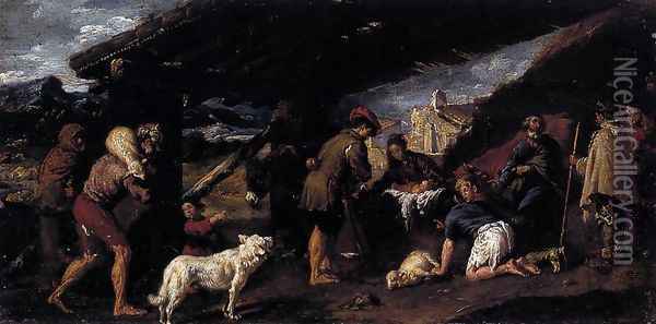 Adoration of the Shepherds Oil Painting - Juan Ribalta