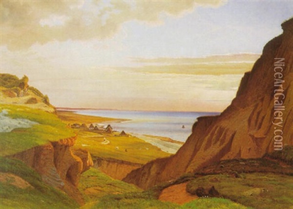Sommermorgen Ved Mariager Fjord Oil Painting - Vilhelm Peter Karl Kyhn