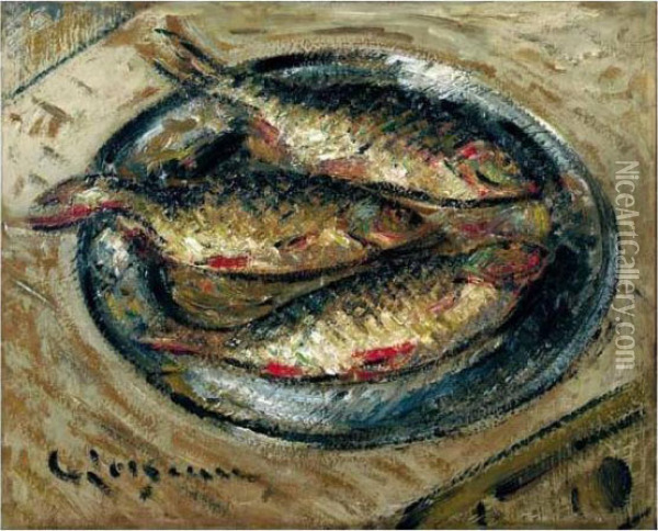 Les Trois Gardons Oil Painting - Gustave Loiseau