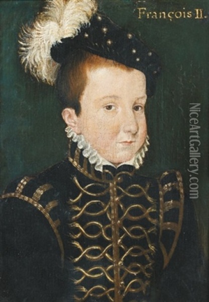 Portrait De Francois Ii Oil Painting -  Corneille de Lyon