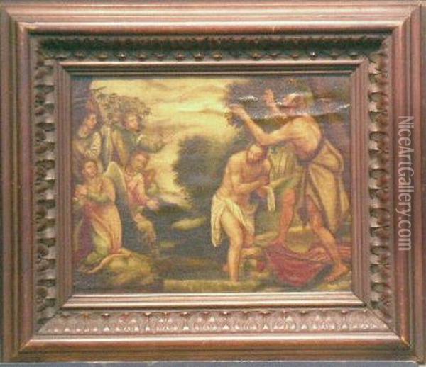 Baptism Oil Painting - Paolo Veronese (Caliari)