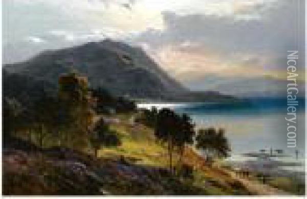 Loch Linnie Oil Painting - Sidney Richard Percy