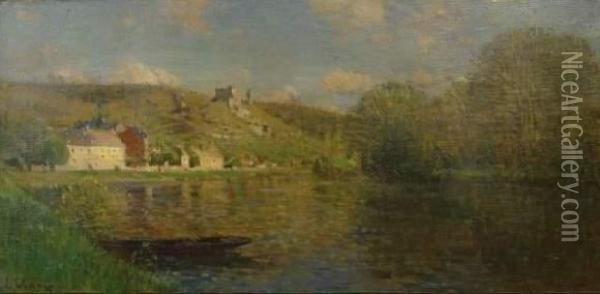 Les Andelys Et Chateau-gaillard Oil Painting - Jean Eugene Clary