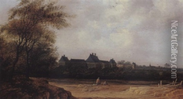 A View Of Rijswijk Castle Oil Painting - Jacob Van Der Croos