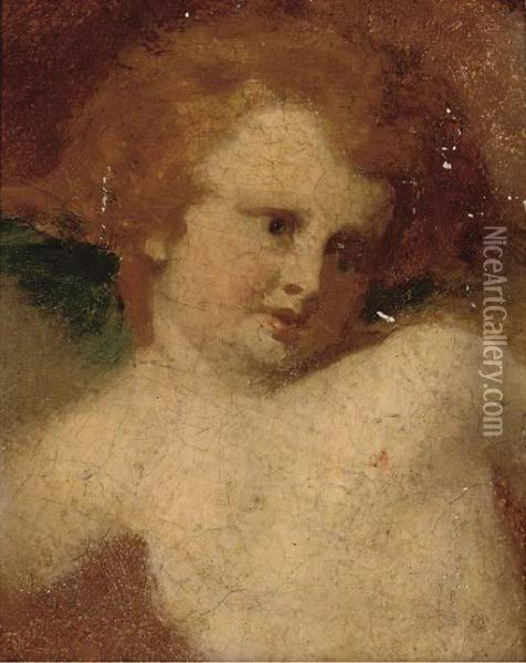 Study Of A Young Boy Oil Painting - William Etty