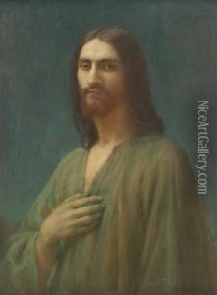 Le Christ Oil Painting - Albert Aublet