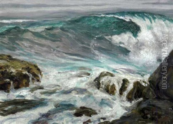 Coastal Landscape Oil Painting - Howard Russell Butler