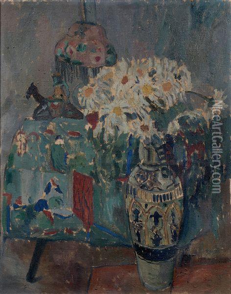 Nature Morte Au Bouquet De Fleurs Oil Painting - Adolphe Feder