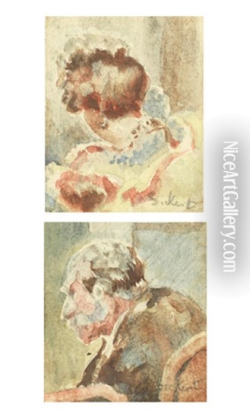 Sketches For Baccarat Oil Painting - Walter Sickert