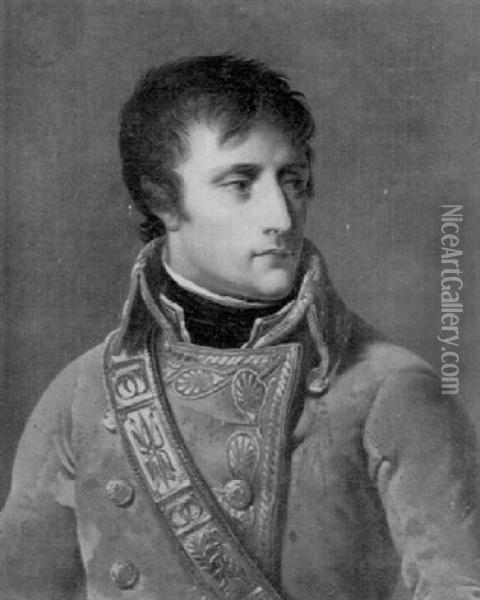 Portrait De Bonaparte En Consul Oil Painting - Antoine Jean (Baron Gros) Gros