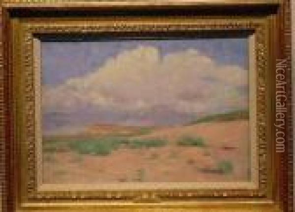 The Mesa Oil Painting - Frank Reed Whiteside