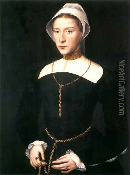 Portrait of a Lady 3 Oil Painting - Willem Adriaensz Key