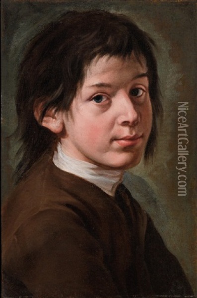 A Boy In A Brown Jacket Oil Painting - Giacomo Ceruti