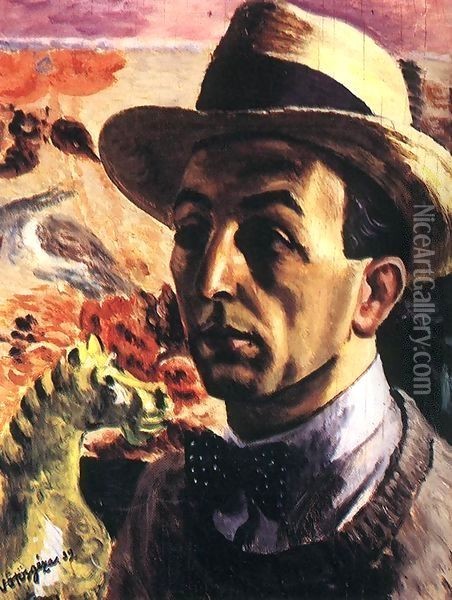 Self-portrait 1939 Oil Painting - George Loftus Noyes