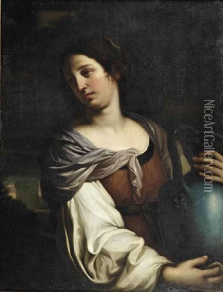 The Woman From Samaria Oil Painting -  Guercino