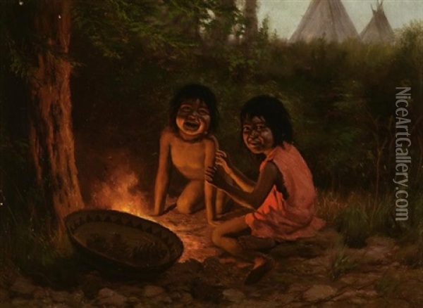 The Fire Worshippers Oil Painting - Alice Coutts