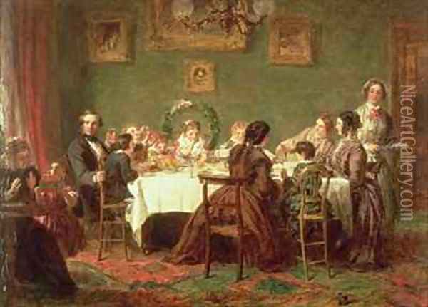 The Sketch for Many Happy Returns of the Day Oil Painting - William Powell Frith