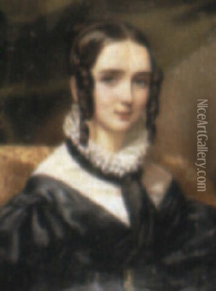 A Lady Oil Painting - Cornelius Beavis Durham