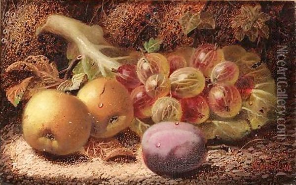 Still Life Of Fruit Oil Painting - Oliver Clare