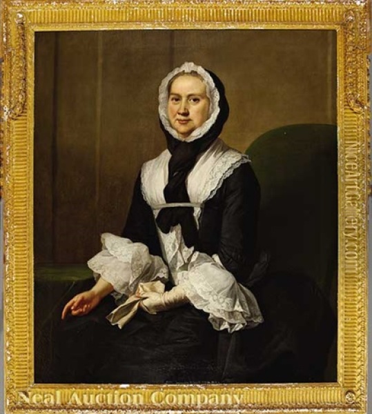 Portrait Of A Lady (hannah Sansay?) Oil Painting - Joseph Highmore