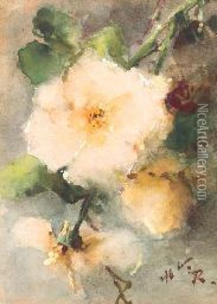 Yellow Roses Oil Painting - Margaretha Roosenboom