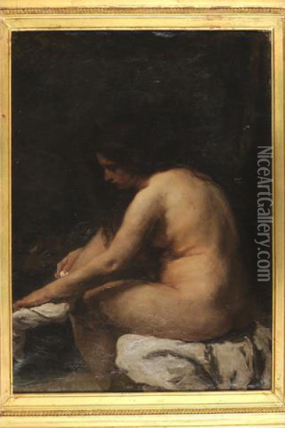 Femme Nue De Dos Oil Painting - Armand Desire Gautier