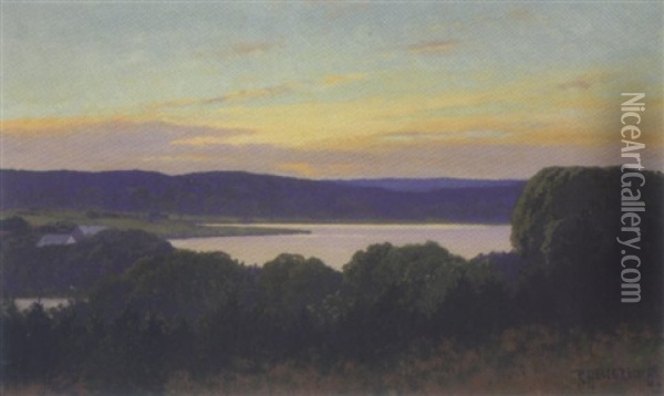 Markischer See Oil Painting - Rudolf Hellgrewe