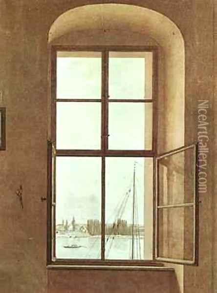 The Lake The Sleeping Water 1897-98 Oil Painting - Caspar David Friedrich
