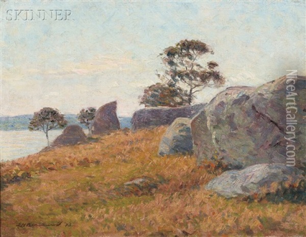 September Afternoon, Mystic, Connecticut Oil Painting - Edward Herbert Barnard