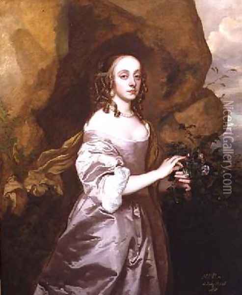 Portrait of Mrs Rous Oil Painting - Sir Peter Lely