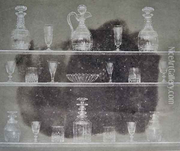 Articles of glass, Photograph, from Pencil of Nature, 1844 Oil Painting - William Henry Fox Talbot