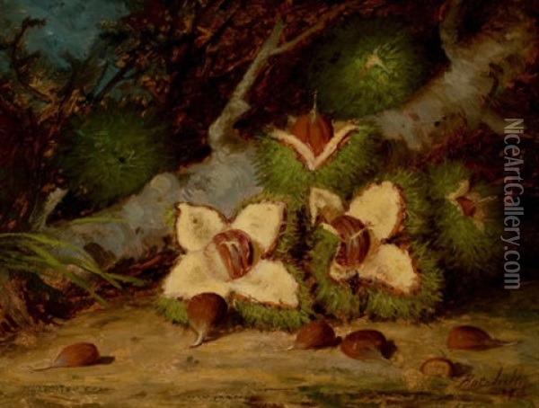 Chestnuts Oil Painting - Frederick S. Batcheller