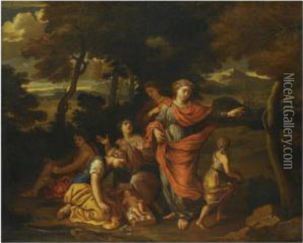 The Finding Of Moses Oil Painting - Joseph Parrocel