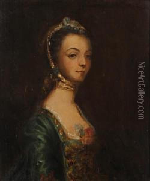 Portrait Of Anne Daughter And Heir Of George Speke Of Lackington Oil Painting - Sir Joshua Reynolds