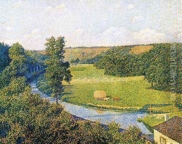 The Valley of the Sambre Oil Painting - Theo van Rysselberghe